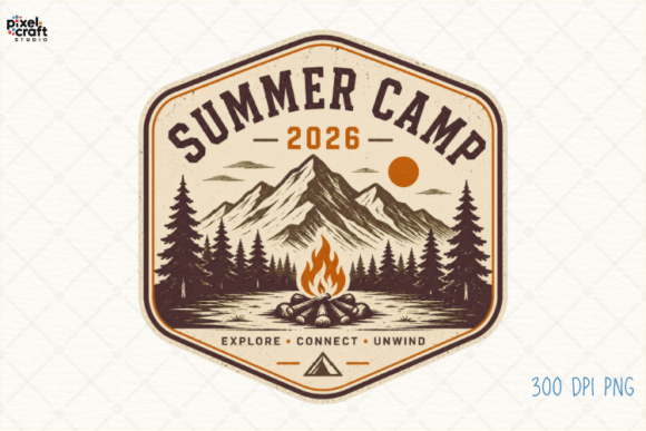 Download Summer Camp 2026 Vintage Campfire PNG - Campfire Collection