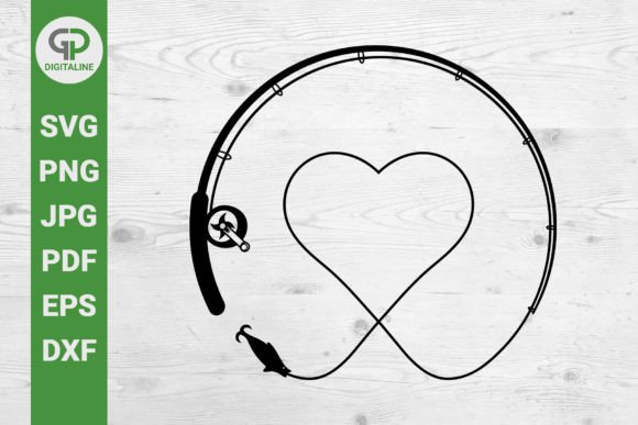 Download Love Fishing SVG Fishing Rod, Heart SVG - Fishing svg Collection