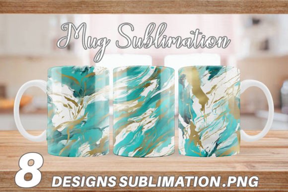 Download Mug Contemporary Art Turquoise - Contemporary art Collection