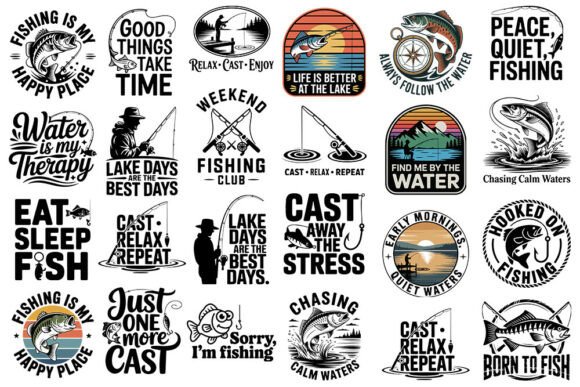 Download Fishing SVG Bundle | Lake Life &amp; Fishing - Fishing svg Collection